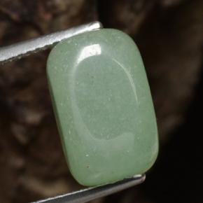 10.91캐럿 천연 그린 아벤츄린, 멋진 모양, 13.8×8.7 mm, 투명한