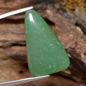 13.43캐럿 천연 그린 아벤츄린, 트릴리언, 23.3×14.3 mm, 투명한