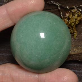 186.28캐럿 천연 그린 아벤츄린, 라운드 컷, 39.08 mm, 불투명체