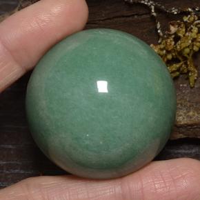 186.28캐럿 천연 그린 아벤츄린, 라운드 컷, 39.08 mm, 불투명체