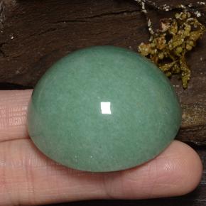 186.28캐럿 천연 그린 아벤츄린, 라운드 컷, 39.08 mm, 불투명체