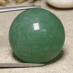 48.95캐럿 천연 미디엄 그린 아벤츄린, 라운드 컷, 24.62 mm, 투명한