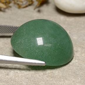 48.95캐럿 천연 미디엄 그린 아벤츄린, 라운드 컷, 24.62 mm, 투명한