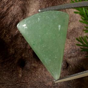 12.64캐럿 천연 녹색 어벤츄린, 일조, 투명한