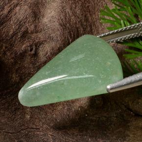 12.64캐럿 천연 녹색 어벤츄린, 일조, 투명한