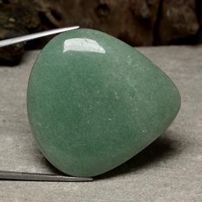 104.24캐럿 천연 그린 아벤츄린, 배 모양, 43.9×42.4 mm, 투명한