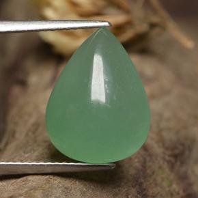 7.63캐럿 천연 그린 아벤츄린, 배 모양, 15.3×12 mm, 투명한