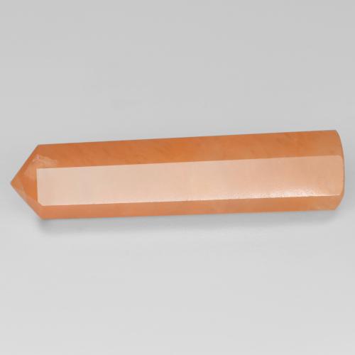 19.94캐럿 천연 멜론 오렌지 아벤츄린, 멋진 모양, 35×8.4 mm, 투명한