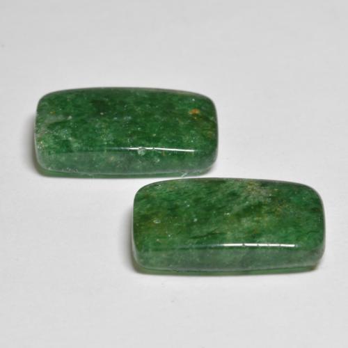 10.83캐럿 천연 인텐스 그린 아벤츄린 보석, 바게트, 14.8×8.8 mm, 투명한
