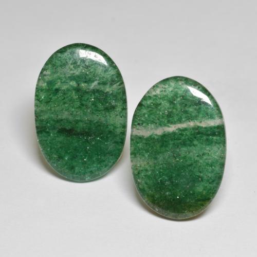 17.78캐럿 천연 강렬한 녹색 어벤츄린 보석, 타원형 컷, 투명한