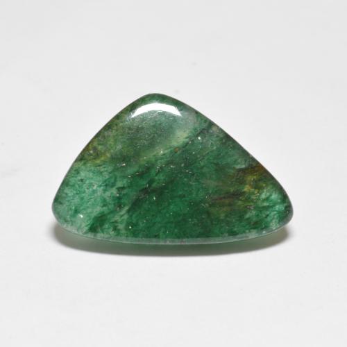 5.54캐럿 천연 미디엄 그린 아벤츄린, 멋진 모양, 17.5×11 mm, 투명한