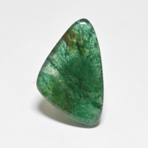 5.54캐럿 천연 미디엄 그린 아벤츄린, 멋진 모양, 17.5×11 mm, 투명한