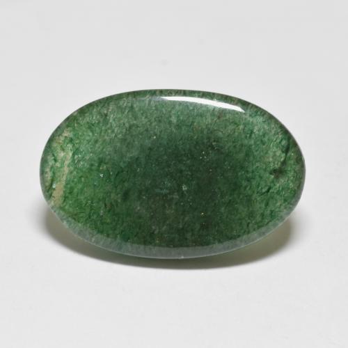 8.20캐럿 천연 포레스트 그린 아벤츄린, 타원형 컷, 18.9×12 mm, 투명한