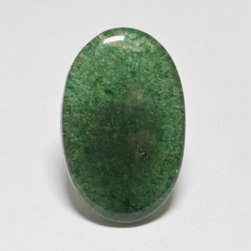 8.20캐럿 천연 포레스트 그린 아벤츄린, 타원형 컷, 18.9×12 mm, 투명한