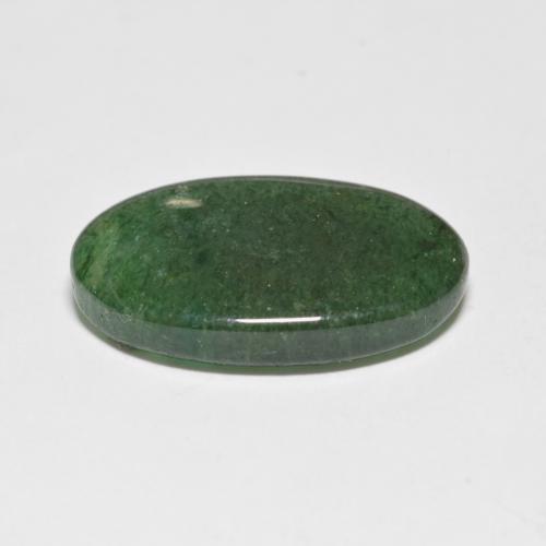 8.20캐럿 천연 포레스트 그린 아벤츄린, 타원형 컷, 18.9×12 mm, 투명한