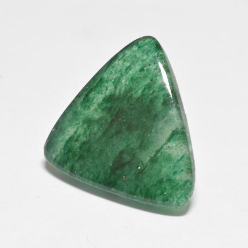 7.16캐럿 천연 미디엄 라이트 그린 아벤츄린, 트릴리언, 17.8×15.2 mm, 투명한