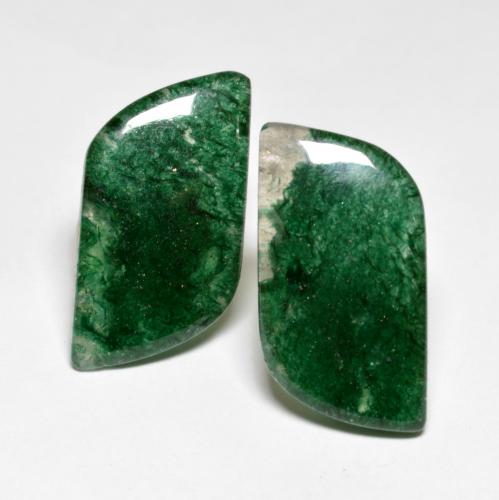 16.88캐럿 천연 다크 그린 아벤츄린 보석, 멋진 모양, 22.5×11.1 mm, 투명한