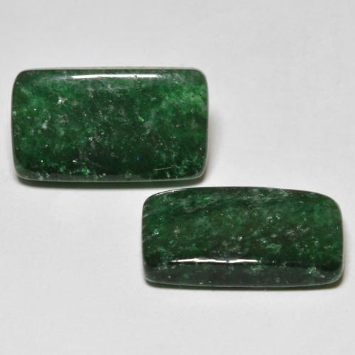 11.49캐럿 천연 여러 가지 빛깔의 녹색 아벤츄린 보석, 바게트, 14.9×8.6 mm, 투명한