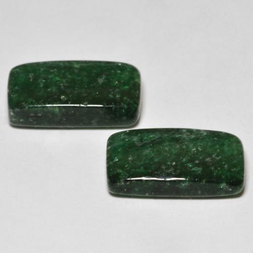 11.49캐럿 천연 여러 가지 빛깔의 녹색 아벤츄린 보석, 바게트, 14.9×8.6 mm, 투명한
