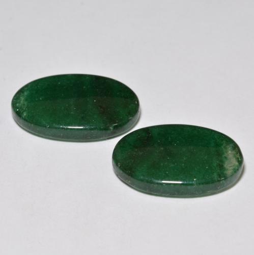 17.47캐럿 천연 여러 가지 빛깔의 녹색 아벤츄린 보석, 타원형 컷, 19.1×12.4 mm, 투명한