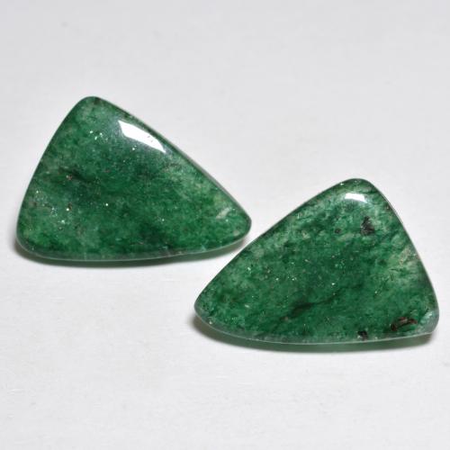 9.23캐럿 천연 여러 가지 빛깔의 녹색 아벤츄린 보석, 멋진 모양, 16×11.1 mm, 투명한