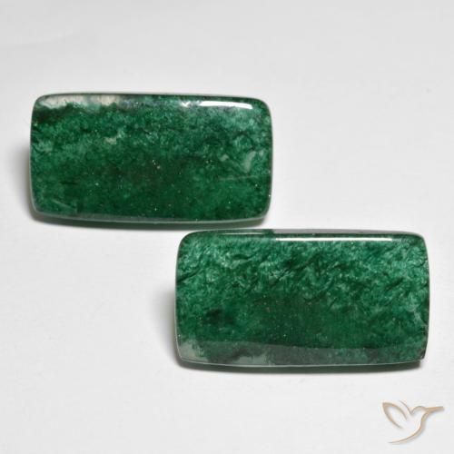 21.63캐럿 천연 파인 그린 아벤츄린 보석, 바게트, 21.3×11.3 mm, 투명한
