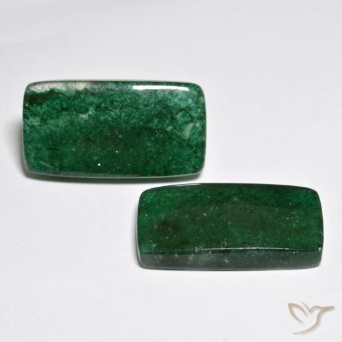 21.63캐럿 천연 파인 그린 아벤츄린 보석, 바게트, 21.3×11.3 mm, 투명한