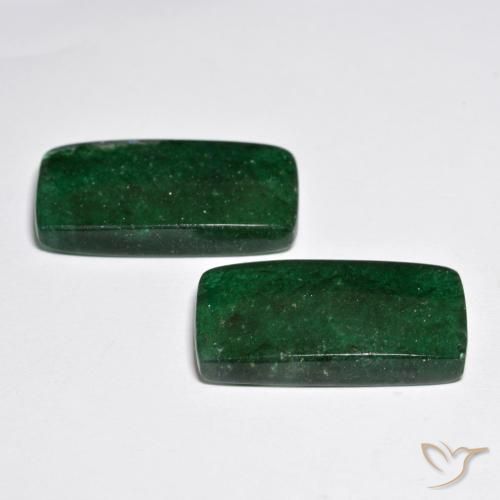 21.63캐럿 천연 파인 그린 아벤츄린 보석, 바게트, 21.3×11.3 mm, 투명한