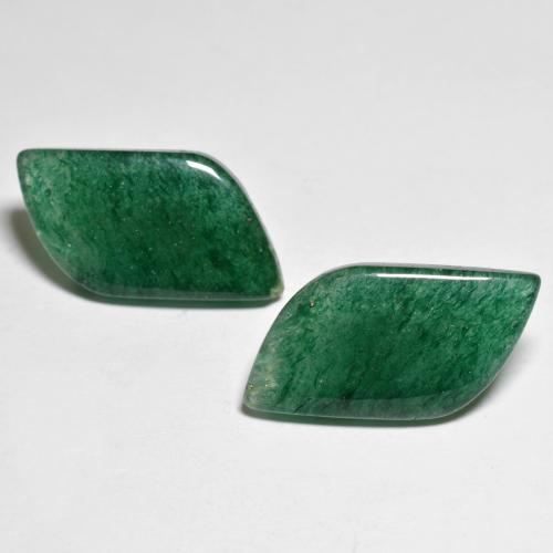 15.80캐럿 천연 여러 가지 빛깔의 녹색 아벤츄린 보석, 멋진 모양, 19.8×10.5 mm, 투명한