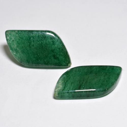 15.80캐럿 천연 여러 가지 빛깔의 녹색 아벤츄린 보석, 멋진 모양, 19.8×10.5 mm, 투명한