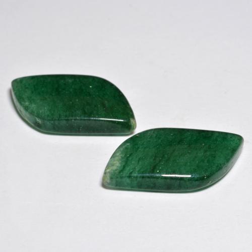 15.80캐럿 천연 여러 가지 빛깔의 녹색 아벤츄린 보석, 멋진 모양, 19.8×10.5 mm, 투명한