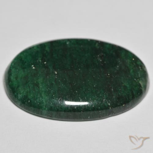27.84캐럿 천연 녹색 어벤츄린, 타원형 컷, 투명한