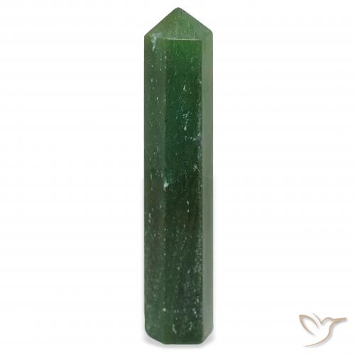 26.75ct 자연스러운 짙은 녹색 어벤츄린, 팬시한, 불투명체