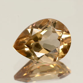 1.15캐럿 천연 골든 브라운 악시나이트, 배 모양, 8.1×6 mm, VS-SI