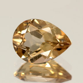 1.15캐럿 천연 골든 브라운 악시나이트, 배 모양, 8.1×6 mm, VS-SI