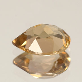 1.15캐럿 천연 골든 브라운 악시나이트, 배 모양, 8.1×6 mm, VS-SI