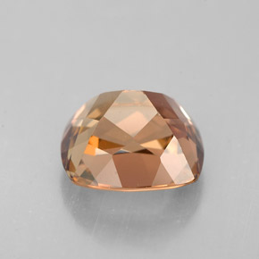 3.66캐럿 천연 골든 브라운 악시나이트, 쿠션 컷, 9.7×8.3 mm, VVS