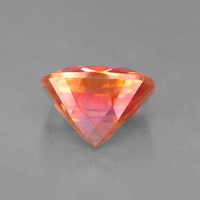 2.51캐럿 천연 멀티컬러 아조틱 토파즈, 쿠션 컷, 8.1×8.1 mm, VVS-VS