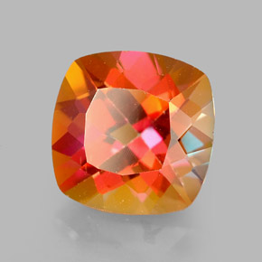 2.67캐럿 천연 멀티컬러 아조틱 토파즈, 쿠션 컷, 8.2×8.1 mm, VVS