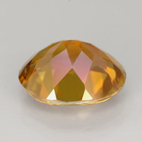 5.63캐럿 천연 멀티컬러 아조틱 토파즈, 타원형 컷, 12×10.1 mm, VS