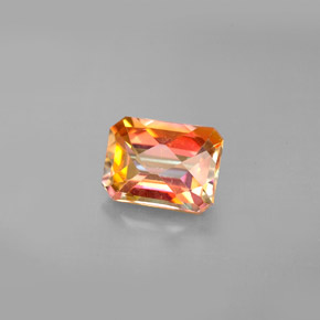 1.98캐럿 천연 멀티컬러 아조틱 토파즈, 에메랄드 컷, 8.2×6.1 mm, VS