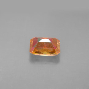 1.85캐럿 천연 멀티컬러 아조틱 토파즈, 에메랄드 컷, 8×6 mm, VVS-VS