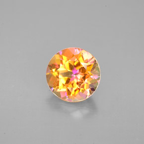 2.20캐럿 천연 멀티컬러 아조틱 토파즈, 라운드 컷, 7.65 mm, VS