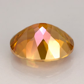 5.85캐럿 천연 멀티컬러 아조틱 토파즈, 타원형 컷, 12.1×10 mm, VVS-VS