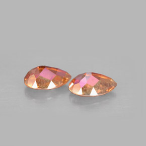 캐럿 천연 탑 레인보우 아조틱 토파즈 보석, 배 모양, 8.9×6 mm, VVS-VS