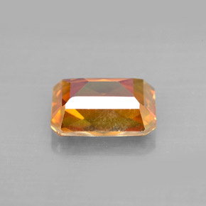 2.36캐럿 천연 탑 레인보우 아조틱 토파즈, 에메랄드 컷, 8.9×6.9 mm, VVS-VS