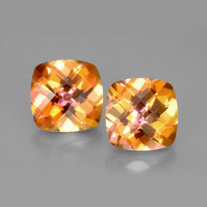 캐럿 천연 탑 레인보우 아조틱 토파즈 보석, 쿠션 컷, VVS