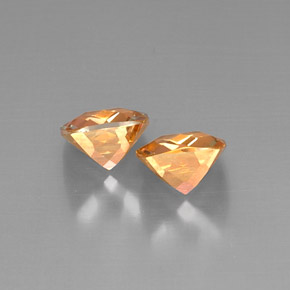 캐럿 천연 탑 레인보우 아조틱 토파즈 보석, 쿠션 컷, 8.1×8 mm, VVS