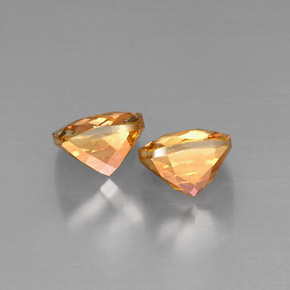 캐럿 천연 탑 레인보우 아조틱 토파즈 보석, 쿠션 컷, 8×8 mm, VVS-VS