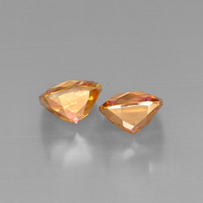 캐럿 천연 탑 레인보우 아조틱 토파즈 보석, 쿠션 컷, 8.2×8.1 mm, VVS-VS